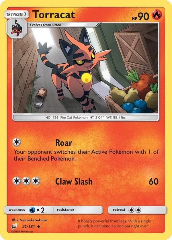 Torracat 21/181 Reverse Holofoil SM – Team Up