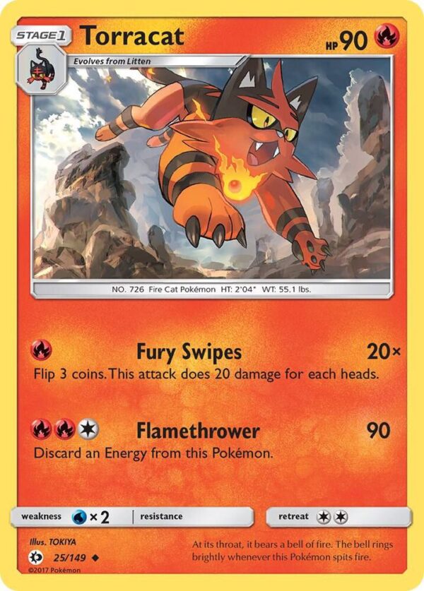 Torracat 25/149 Normal SM Base Set Torracat 25/149 Normal SM Base Set