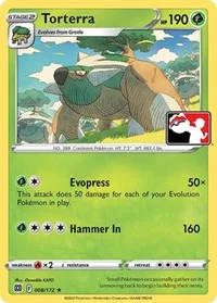 Torterra | 008/172 | Holofoil | Prize Pack Series Cards