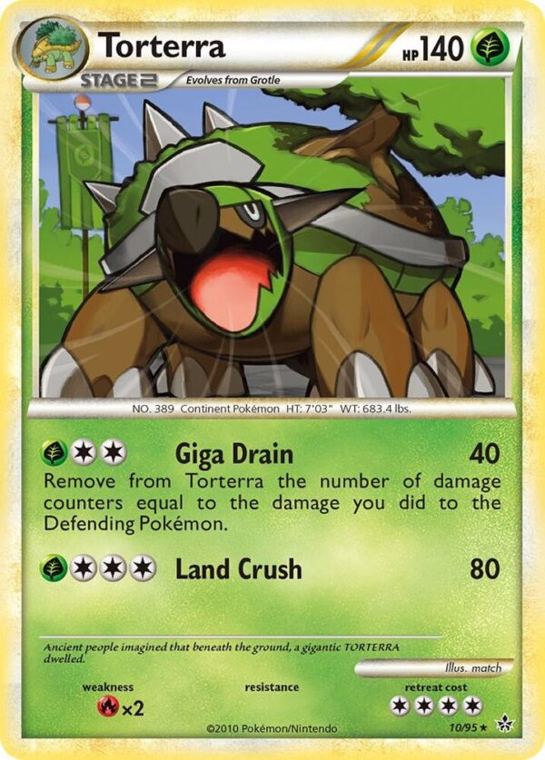 Torterra 10/95 Reverse Holofoil Unleashed