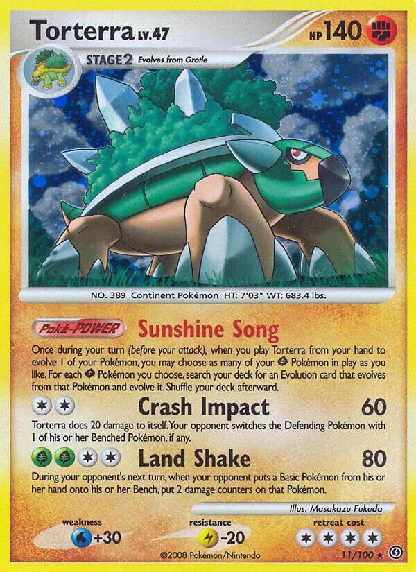 Torterra 11/100 Reverse Holofoil Stormfront Torterra 11/100 Reverse Holofoil Stormfront
