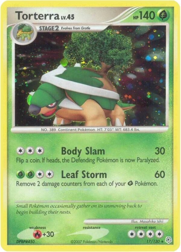 Torterra 17/130 Holofoil Diamond and Pearl