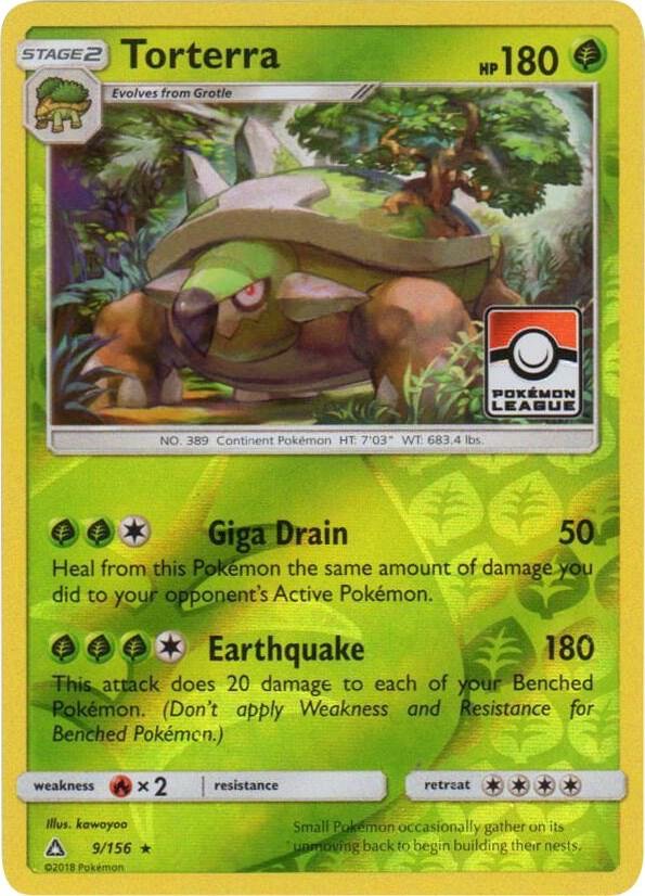 Torterra 9/156 (Pokemon League) 009/156 Reverse Holofoil League & Championship Cards Torterra 9/156 (Pokemon League) 009/156 Reverse Holofoil League & Championship Cards