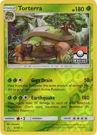Torterra | 9/156 (Pokemon League) | 009/156 | Reverse Holofoil | League & Championship Cards