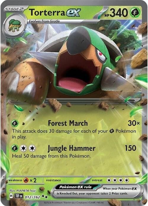 Torterra ex 012/162 Holofoil SV05: Temporal Forces Torterra ex 012/162 Holofoil SV05: Temporal Forces