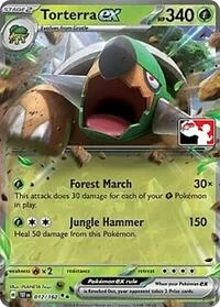 Torterra ex | 012/162 | Holofoil | Prize Pack Series Cards