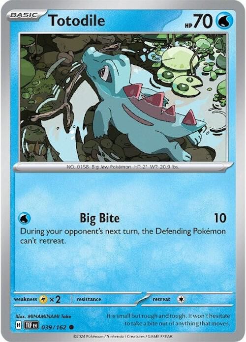 Totodile 039/162 Normal SV05: Temporal Forces Totodile 039/162 Normal SV05: Temporal Forces