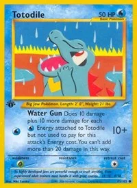 Totodile | 085/105 | 1st Edition | Neo Destiny Totodile | 085/105 | 1st Edition | Neo Destiny