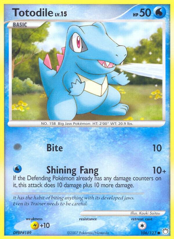 Totodile 106/123 Normal Mysterious Treasures