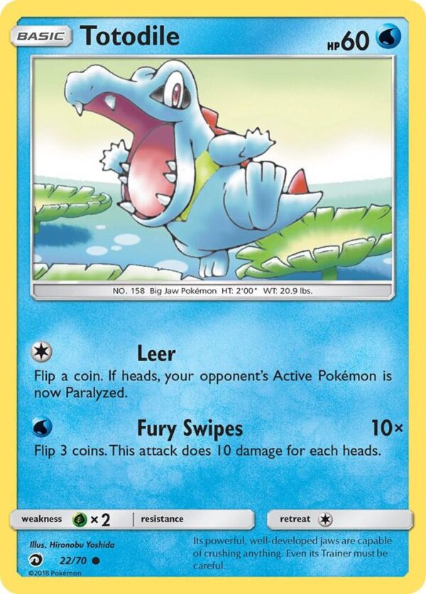 Totodile 22/70 Normal Dragon Majesty Totodile 22/70 Normal Dragon Majesty