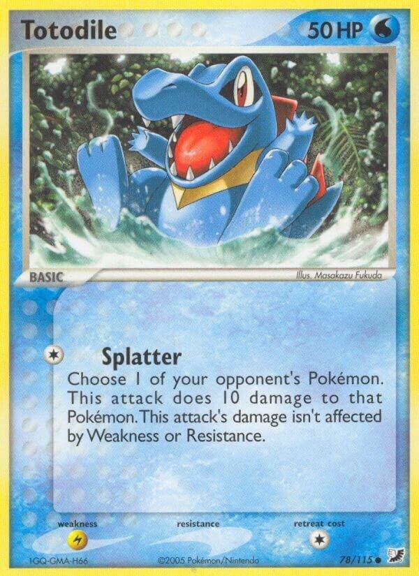 Totodile 78/115 Normal Unseen Forces Totodile 78/115 Normal Unseen Forces