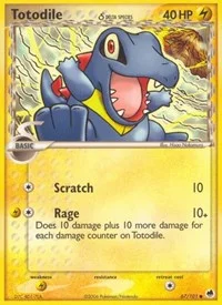Totodile (Delta Species) | 67/101 | Reverse Holofoil | Dragon Frontiers