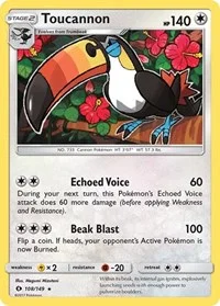 Toucannon | 108/149 | Reverse Holofoil | SM Base Set
