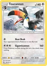 Toucannon | 166/214 | Reverse Holofoil | SM - Lost Thunder