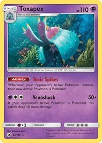 Toxapex | 63/149 | Reverse Holofoil | SM Base Set