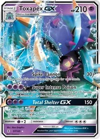 Toxapex GX | 57/145 | Holofoil | SM - Guardians Rising