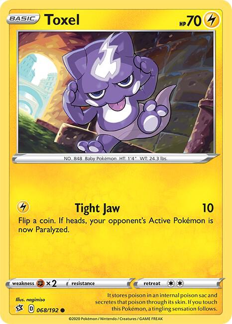 Toxel 068/192 Normal SWSH02: Rebel Clash