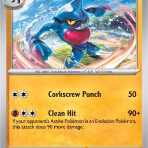Toxicroak 024/064 Reverse Holofoil SV: Shrouded Fable Toxicroak 024/064 Reverse Holofoil SV: Shrouded Fable