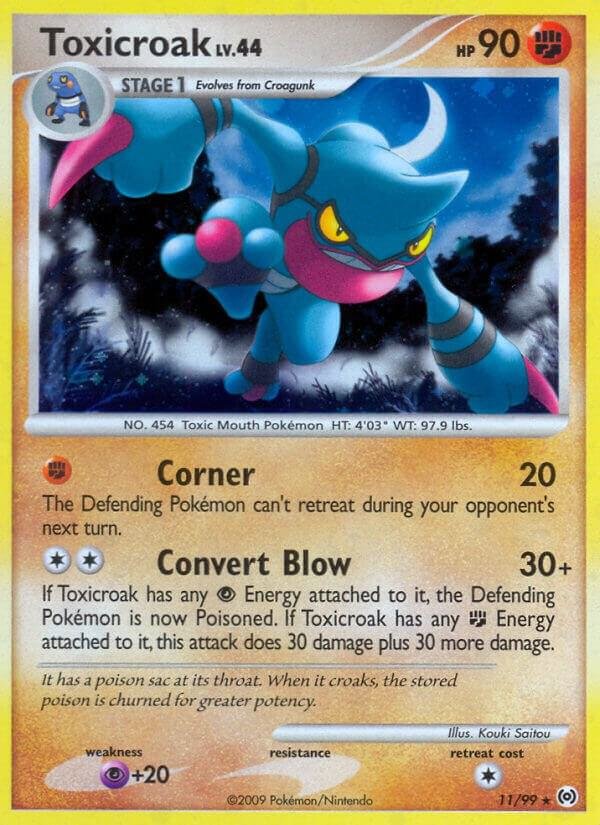 Toxicroak 11/99 Holofoil Arceus