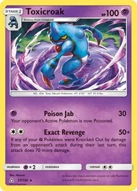 Toxicroak | 57/156 | Reverse Holofoil | SM - Ultra Prism Toxicroak | 57/156 | Reverse Holofoil | SM - Ultra Prism