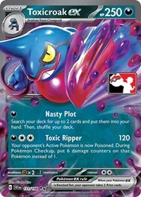 Toxicroak ex | 131/198 | Holofoil | Prize Pack Series Cards