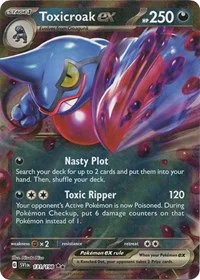 Toxicroak ex | 131/198 | Holofoil | SV01: Scarlet & Violet Base Set Toxicroak ex | 131/198 | Holofoil | SV01: Scarlet & Violet Base Set
