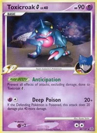Toxicroak G | 40/127 | Reverse Holofoil | Platinum