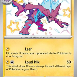 Toxtricity 141/091 Holofoil SV: Paldean Fates Toxtricity 141/091 Holofoil SV: Paldean Fates