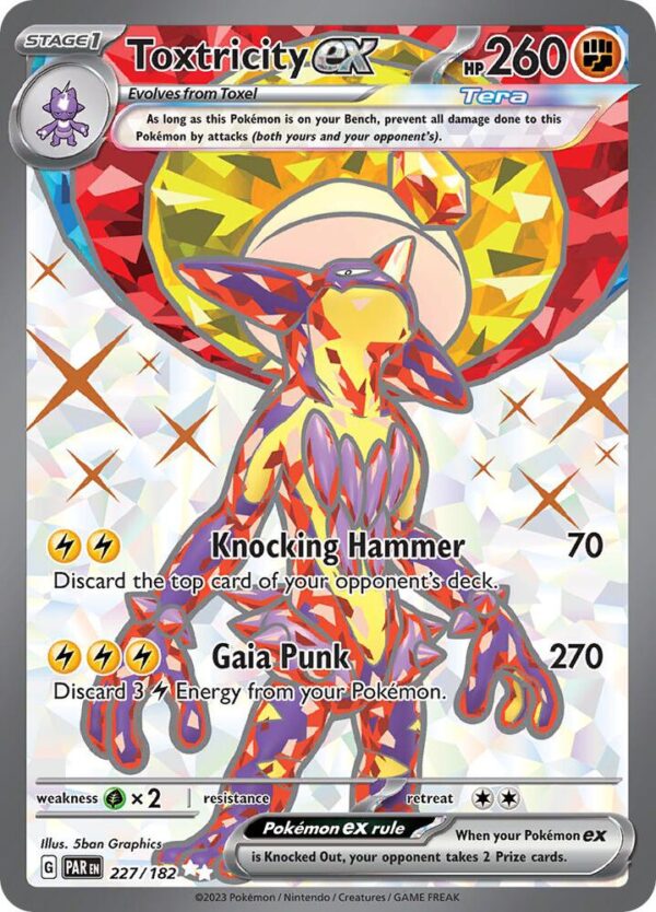 Toxtricity ex 227/182 Holofoil SV04: Paradox Rift Toxtricity ex 227/182 Holofoil SV04: Paradox Rift