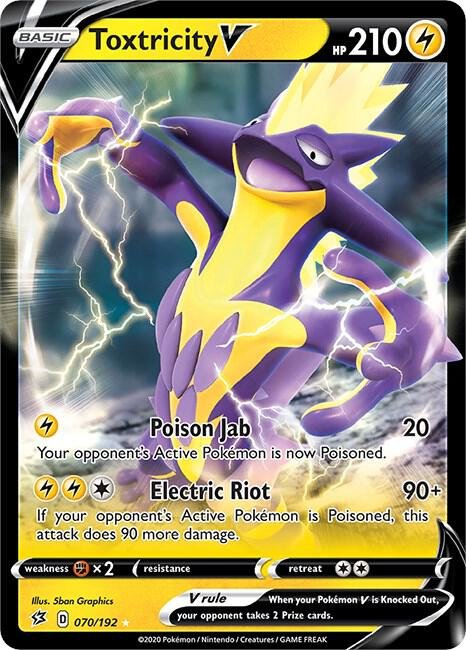 Toxtricity V 070/192 Holofoil SWSH02: Rebel Clash