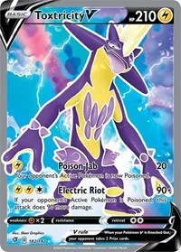 Toxtricity V (Full Art) | 182/192 | Holofoil | SWSH02: Rebel Clash