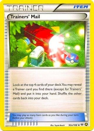 Trainers’ Mail 92a/108 (Non-Holo) 092a/108 Normal Alternate Art Promos Trainers’ Mail 92a/108 (Non-Holo) 092a/108 Normal Alternate Art Promos