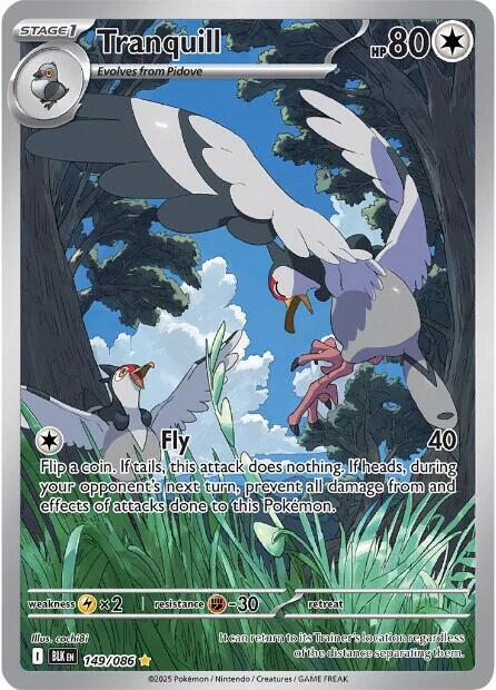 Tranquill 149/086 Holofoil SV: Black Bolt
