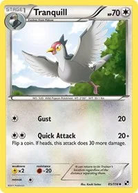 Tranquill | 85/114 | Reverse Holofoil | Black and White