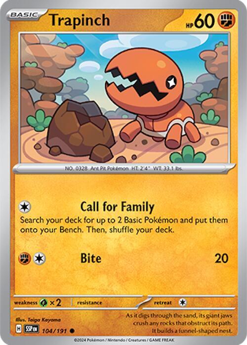 Trapinch 104/191 Normal SV08: Surging Sparks Trapinch 104/191 Normal SV08: Surging Sparks