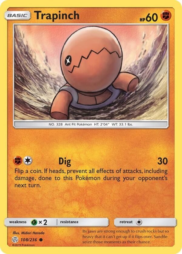Trapinch 108/236 Normal SM – Cosmic Eclipse