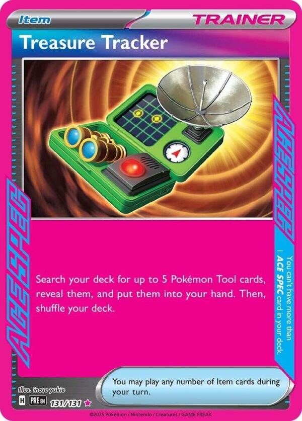 Treasure Tracker 131/131 Holofoil SV: Prismatic Evolutions Treasure Tracker 131/131 Holofoil SV: Prismatic Evolutions
