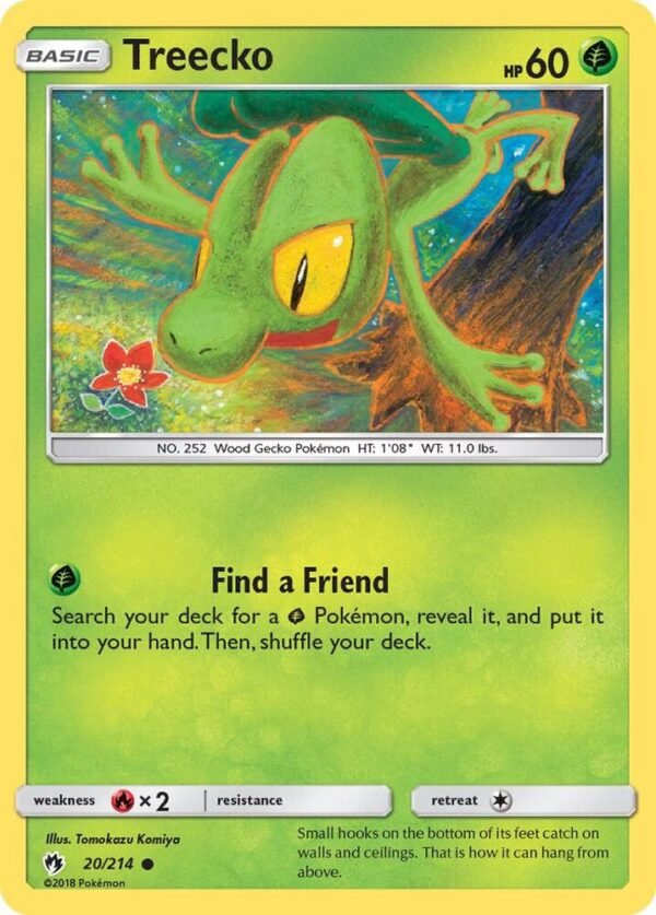 Treecko 20/214 Reverse Holofoil SM – Lost Thunder Treecko 20/214 Reverse Holofoil SM – Lost Thunder
