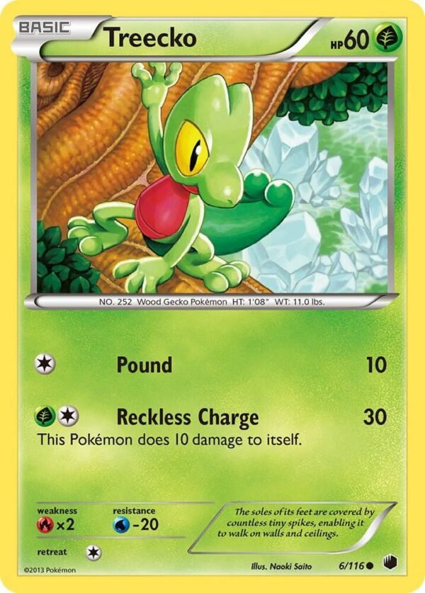 Treecko 6/116 Reverse Holofoil Plasma Freeze Treecko 6/116 Reverse Holofoil Plasma Freeze