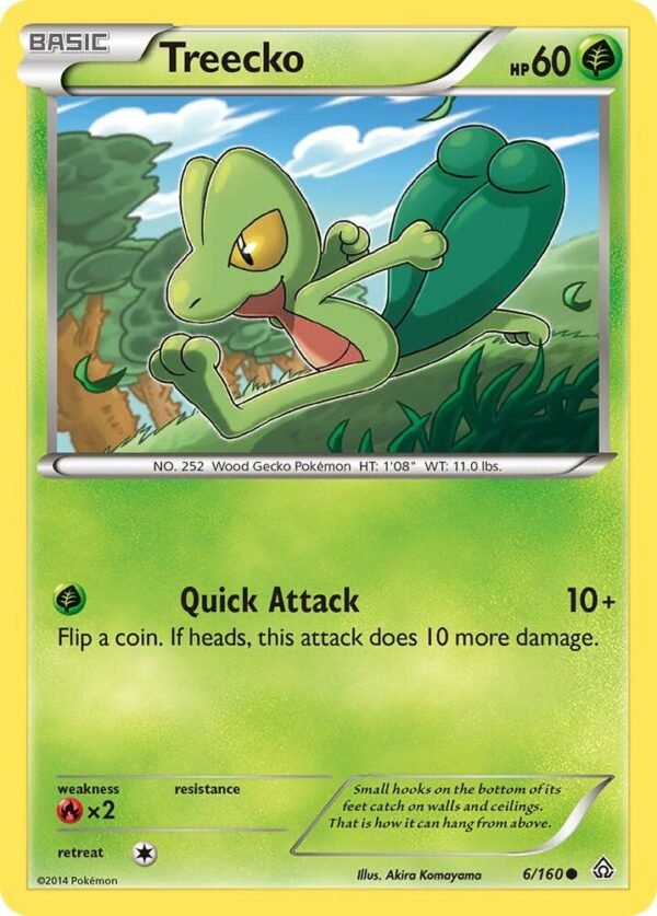 Treecko 6/160 Reverse Holofoil XY – Primal Clash