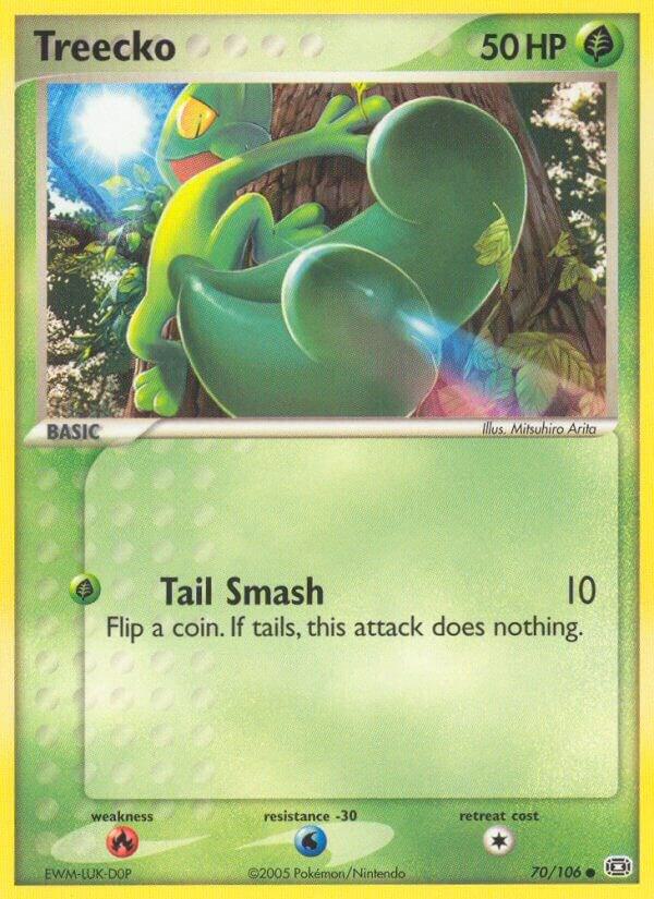 Treecko 70/106 Reverse Holofoil Emerald