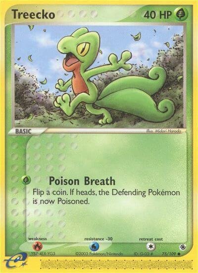 Treecko 75/109 Normal Ruby and Sapphire
