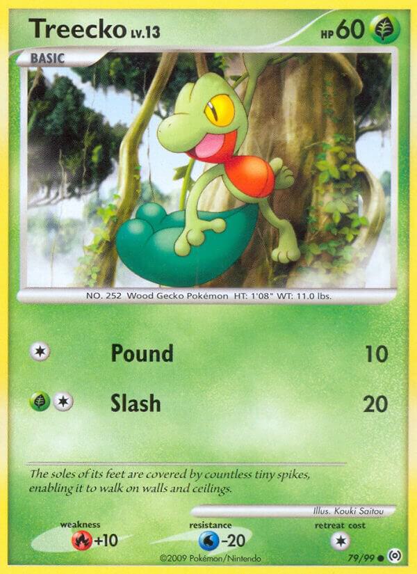 Treecko (79) 79/99 Reverse Holofoil Arceus