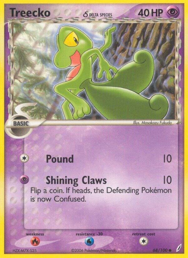 Treecko (Delta Species) 68/100 Normal Crystal Guardians Treecko (Delta Species) 68/100 Normal Crystal Guardians