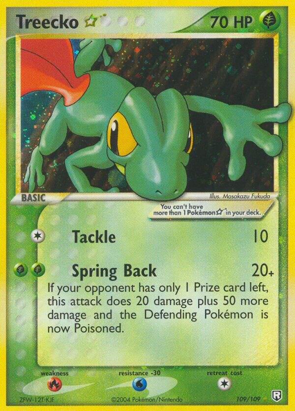 Treecko Star 109/109 Holofoil Team Rocket Returns Treecko Star 109/109 Holofoil Team Rocket Returns