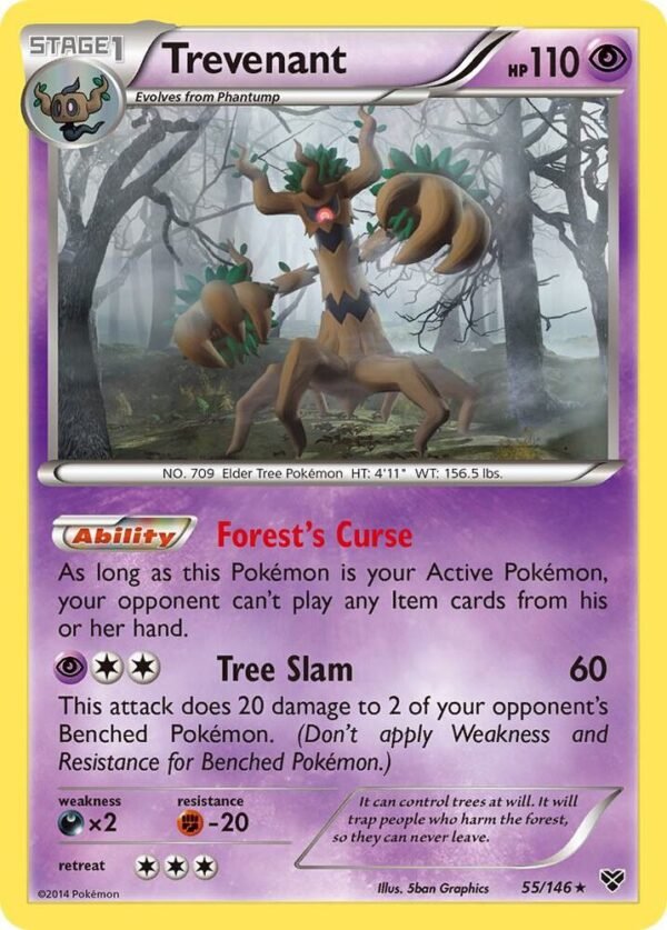 Trevenant 55/146 Reverse Holofoil XY Base Set