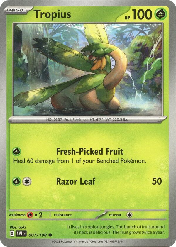 Tropius 007/198 Normal SV01: Scarlet & Violet Base Set