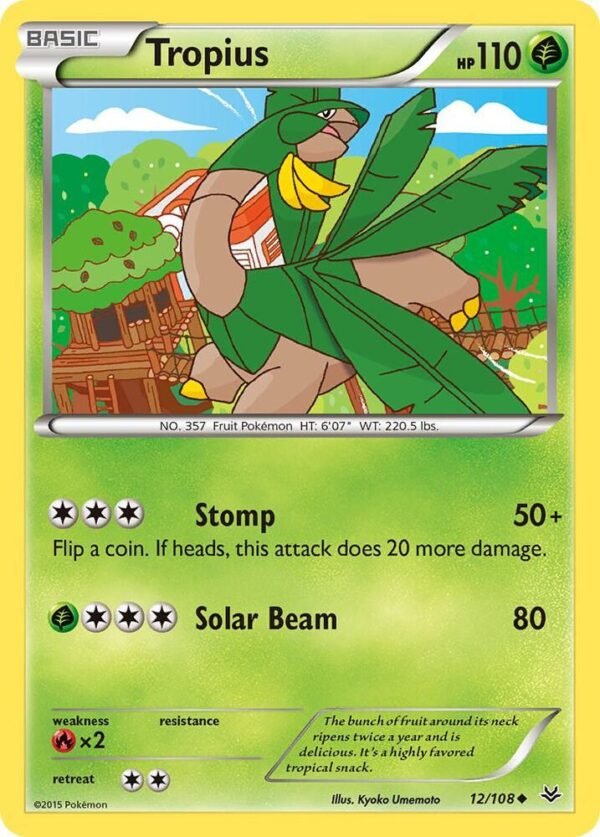 Tropius 12/108 Normal XY – Roaring Skies Tropius 12/108 Normal XY – Roaring Skies