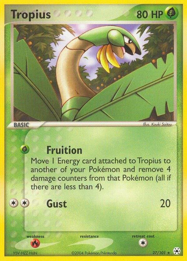 Tropius 27/101 Normal Hidden Legends Tropius 27/101 Normal Hidden Legends