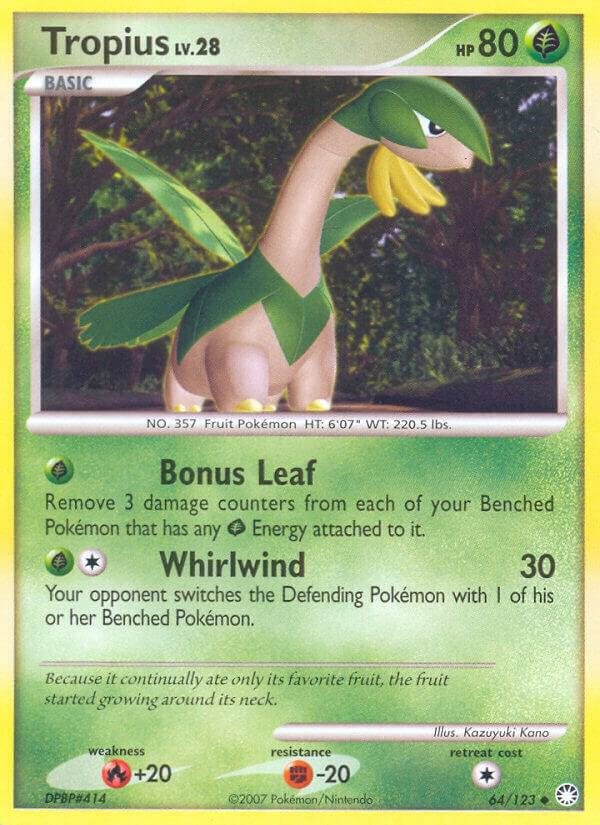 Tropius 64/123 Reverse Holofoil Mysterious Treasures Tropius 64/123 Reverse Holofoil Mysterious Treasures